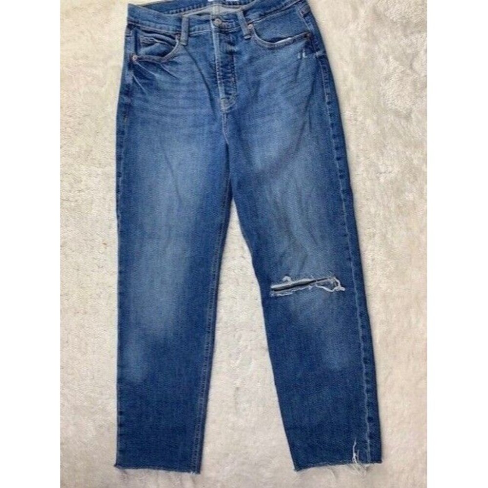 Old Navy Womens Jeans Size 10 Sky High Straight Extra High Rise Button Fly